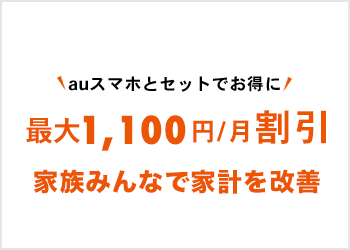 インターネットとセットでお得！